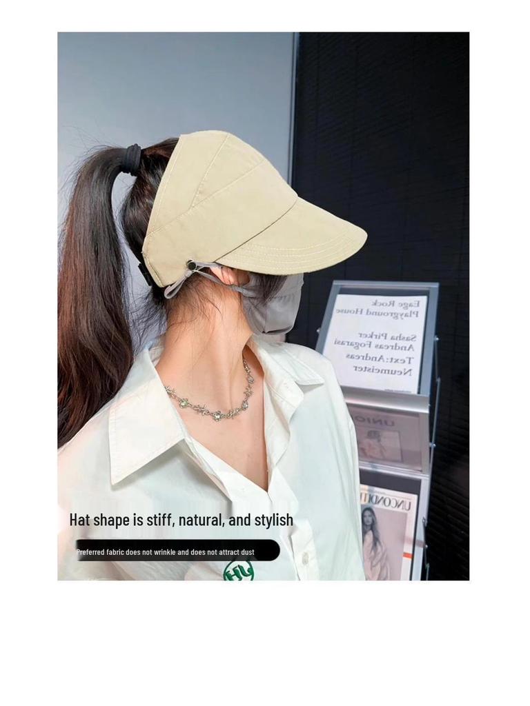 Women's Summer UV Protection Wide-Brim Sun Hat for Cycling