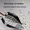 Wood Handle Cat Litter Scoop Stainless Steel Waste Removal Sifting Tool  Cat Litter Box