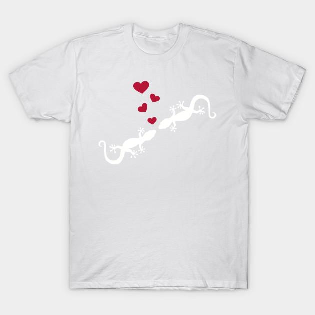 Men Hipster Short Sleeve T Shirt Fashion Gecko Love Printed Tee O-Neck Casual Tops