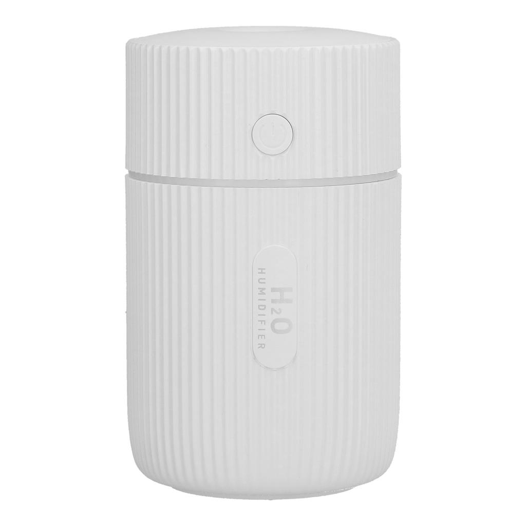 Mini Humidifier with Colorful Light Desktop Humidifier USB Powered for Car Office Room BedroomWhite