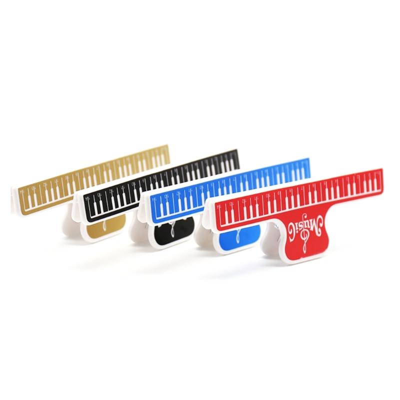 Music Score Fixed Clips Sheet Holder Replacement Plastic Piano Sheet Music Clip Piano Key Pattern Piano Sheet Music Clip