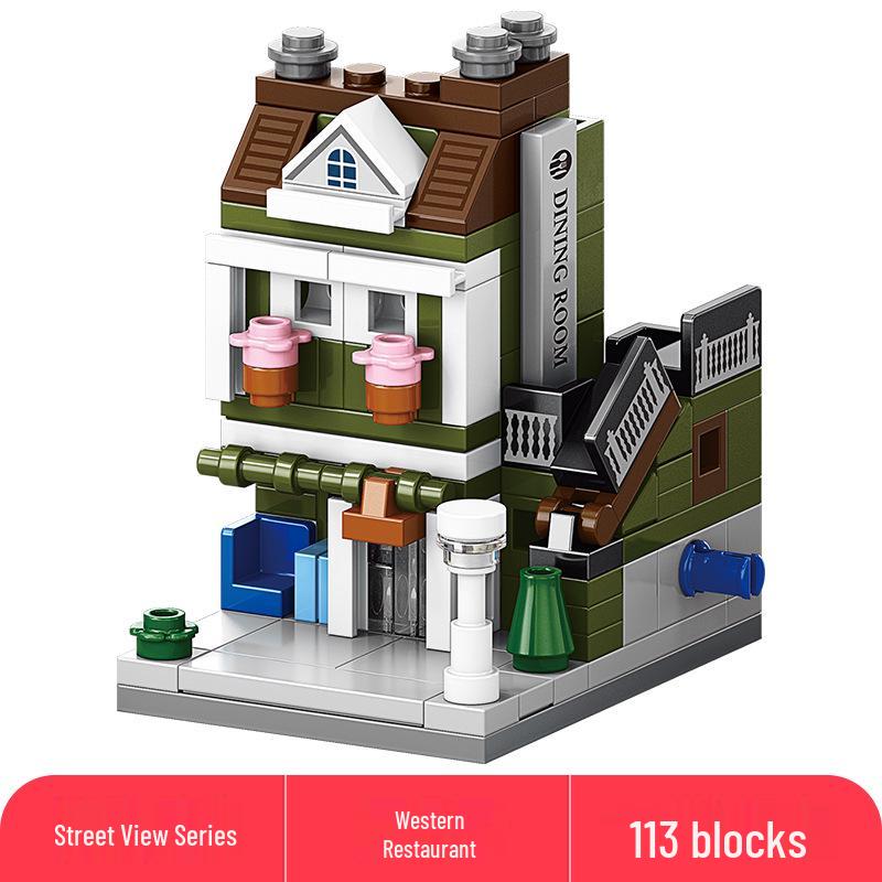 Lele Brothers Compatible Building Blocks: Educational Interlocking House Model for Kids