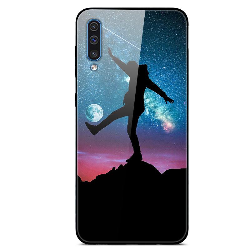 6.4" For Samsung Galaxy A30s A51 A50 Case A 30s Glass Back Cover Case For Samsung A30s A50 A70 A51 Case A 30 s A 51 Case Bumper