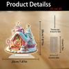 1 piece of acrylic decoration for Christmas candy houses, ideal for bedrooms and offices, suitable for Christmas decoration