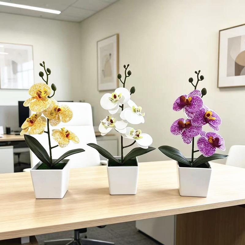 Butterfly Orchid Faux Plant With Plastic Material For Wedding Decor And Home Styling