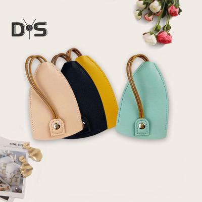 Borsa portachiavi auto estraibile con coulisse portatile grande capacità in similpelle impermeabile fatta a mano custodia protettiva per chiavi