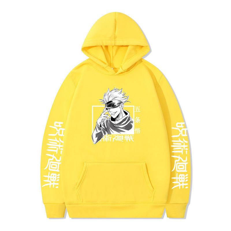 Jujutsu Kaisen Gojo Satoru Hoodie Fashion Design Men's Women's Sweatshirt Fleece Oversized Couples Casual Streetwear Hoodies