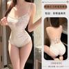 Pure Lust Sexy Female Floral Sweet Girl Suspender One-piece Erotic Underwear Sleeveless Shorts Spice Suit