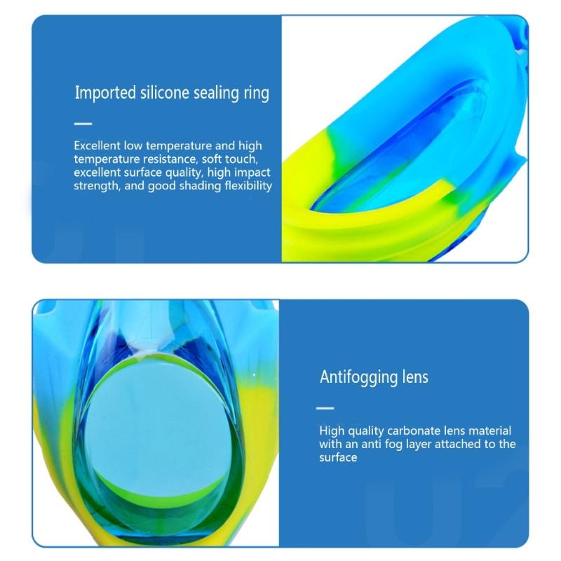 Kid Swimming Goggles Anti Fog Swim Goggles Quick Adjustable Strap Children Goggles High-definition Vision Swim Goggles
