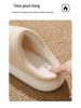 Thick-Soled Cotton Slippers: Women’s & Men’s Plush Non-Slip Closed-Toe Indoor Footwear for Autumn & Winter