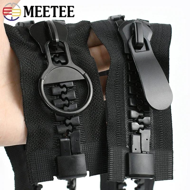 Meetee 20# 60-100cm Pryskyřičný zip Extra velký rozepínací zipy Kabát Bunda Stan Zipy Uzávěr Sada na opravu Oblečení Šicí příslušenství