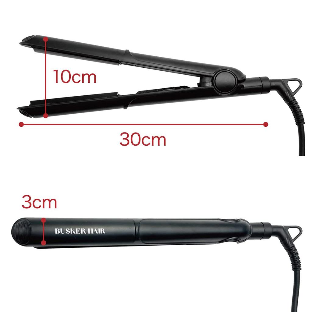 Jiang BUSKER HAIR Volume Magic Straightener, Hair Iron, Curl Tips, Korean Cosmetics, Korean Beauty Salon, Stylish, 3x30x6cm