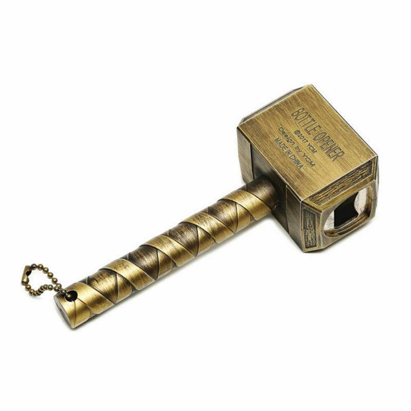 2022 Nové stříbrné otvíráky na pivo Multifunkční kladivo Thora Otvírák na lahve Otvírák na pivo ve tvaru piva s dlouhou rukojetí