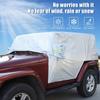 Waterproof All Weather Windshield Sunshade Leather Car Cover Fit for Jeep Wrangler JK JL 2-Door Version Exterior Accessories