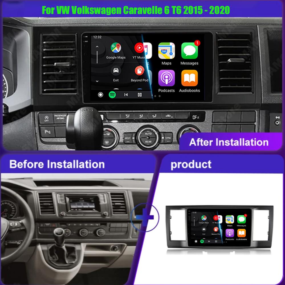 Android 14 Pentru Volkswagen Caravelle 6 T6.1 T6 2015 - 2020 Radio Auto Multimedia Player Video Navigație GPS 5G WIFI Carplay Auto