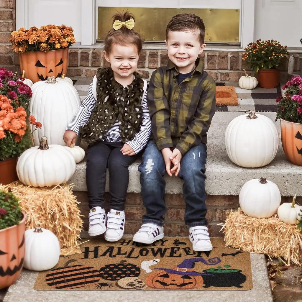 Halloween Door Mat: Soft, Slip-Resistant, Washable Floor Cover For Living Room, Kitchen, Bathroom, Laundry Room & Bedroom