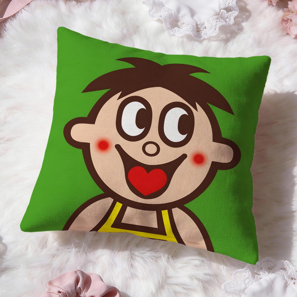 cute red boy Wangzai Cushion Cover Premium Comfort Reversible Pillow Cove -Two in One Design for Any Room & Car Interior