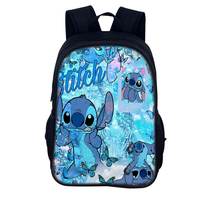 Stitch Kids Backpack With Polyester Material For Daily Use And Storage