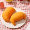 Giocattolo Morbido a Forma di Croissant in TPR per Alleviare lo Stress Giocattolo Sensoriale a Forma di Pane Decompressione Cibo Similare Giocattolo Fidget Pallina Antistress