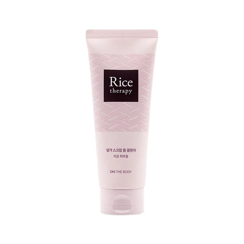 Korean Rice & Mugwort Balancing Cleansing Gel Cream Face Wash, 150ml Rice Bran Exfoliating Foam Cleanser