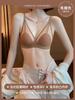 French summer thin big chest small without steel ring soft support ultra-thin sexy breathable small chest flat chest triangle cup underwear