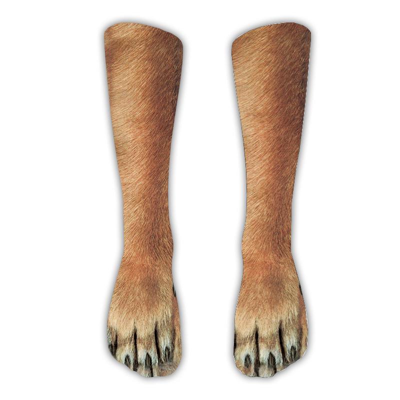 3D Animal Paw Prank Socks: Creative Cat & Dog Hoof Print Simulation