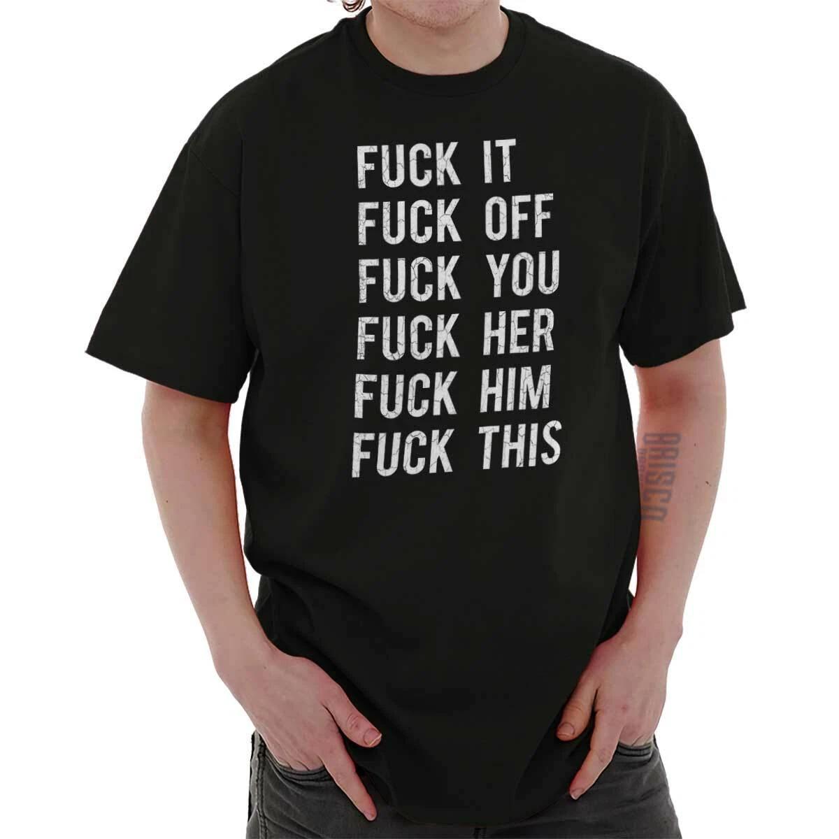 F*** Definition Funny Dictionary Sarcastic Womens or Mens Crewneck T Shirt Tee L