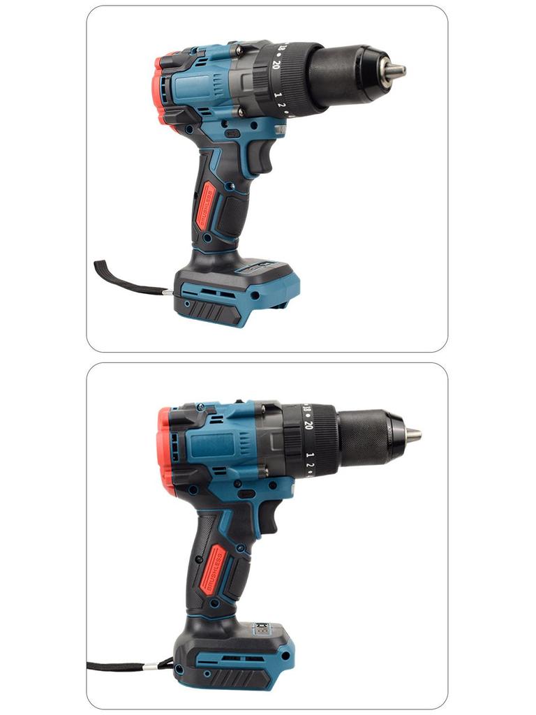 150N High-Torque Rechargeable Brushless Electric Drill with Lithium Battery