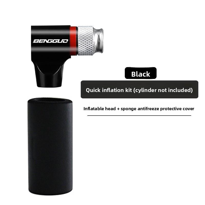 

Bicycle Quick Inflation Head With Metal Material For Mountain And Road Bike Repair Tools чёрный