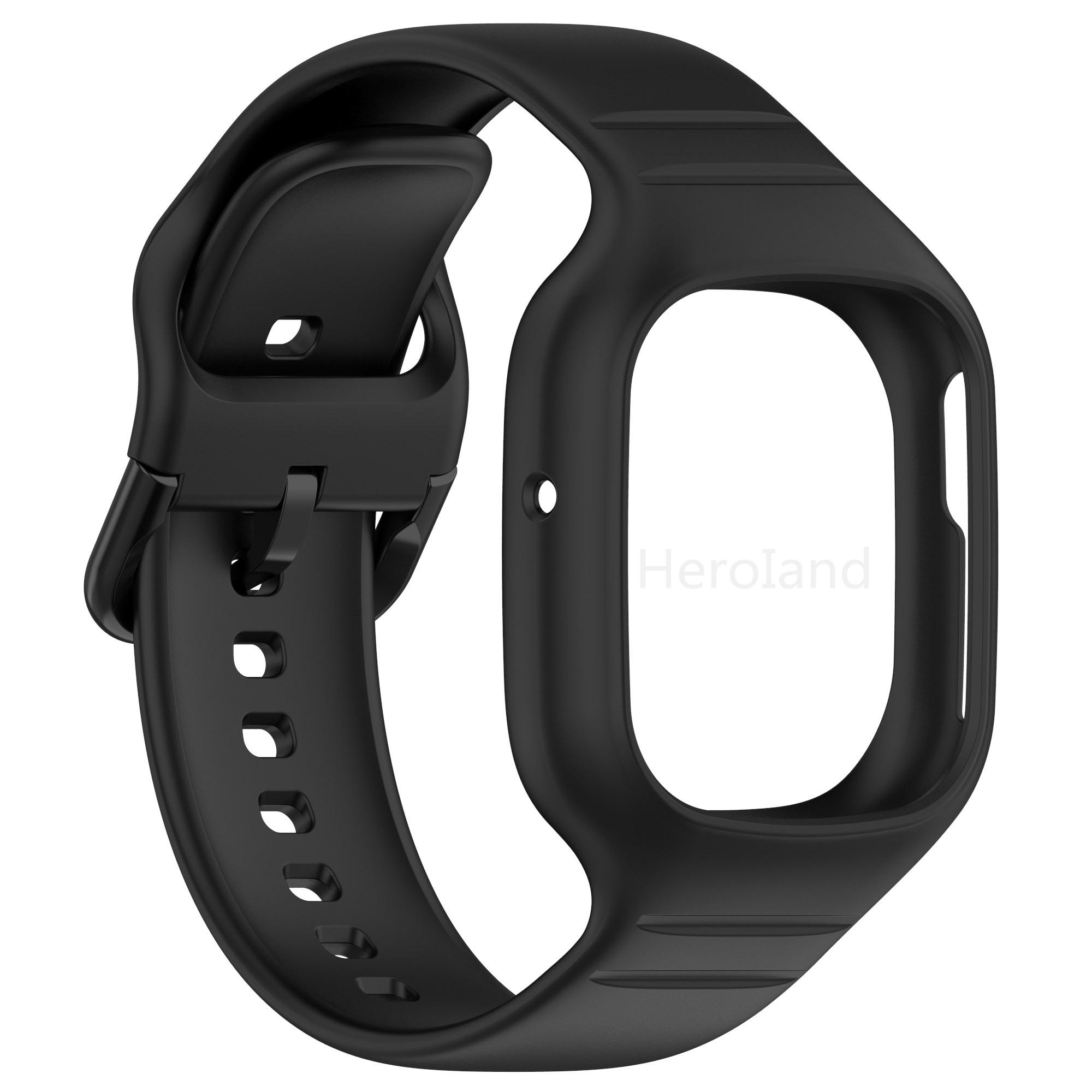 

Спортивный силиконовый ремешок для часов Huawei Honor Watch 4, ремешок для смарт-часов, браслет для Honor Watch4, аксессуары, ремешок 2 в 1 чёрный