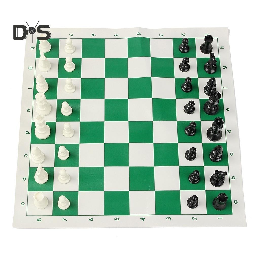 Portable 32 Pieces Intelligence Contemporary Tournament Chess Set Travel Game