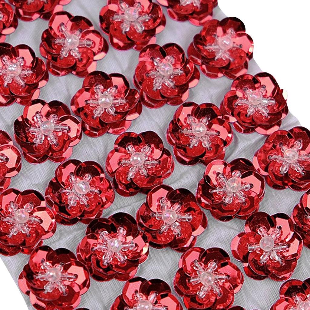 100 יחידות פרחי פאייטים 2 ס"מ תפירה בעבודת יד טלאים גב שטוח עשה זאת בעצמך מלאכות חתונה נעליים תיק