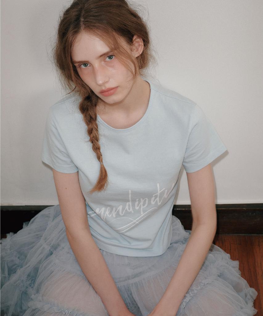 AEGO FREEDOM LAB Serendipity Crop T-Shirt_Sky Blue