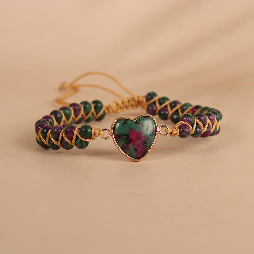 Double-Layer Heart Charm Friendship Bracelet