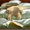 Beauty Pillow Satijn Voorkomt Rimpelgroei met Afneembare Wasbare Kussensloop Memory Foam Ondersteuning Comfort Lezen TV in Bed Diepe Slaap Kussen