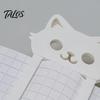 3D Printed Cat Bookmark, Stable Clamping Book Clip, Not Easy To Fall Off Non-Scratch Bookmark, Practical Reading Mark for Book Accessory