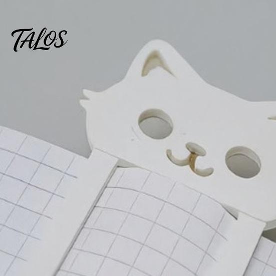 3D Printed Cat Bookmark, Stable Clamping Book Clip, Not Easy To Fall Off Non-Scratch Bookmark, Practical Reading Mark for Book Accessory