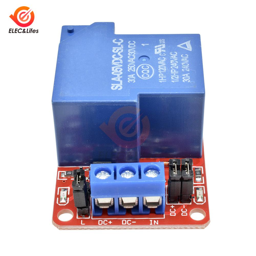 DC 1V 11V 11V 11A High Power 1 Channel Relay Module With Optocoupler Isolation board High Low Level Trigger Relay for Arduino