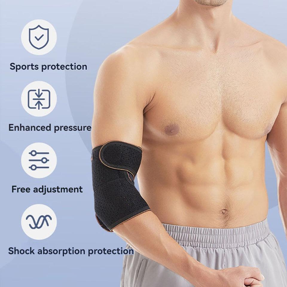 1Pcs Elbow Guard Bidirectional Pressurized Arm Support For Muscle Strain Joint Wear And Tear Relief Warmth Strap