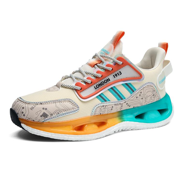 New Fly-woven Breathable Men's Shoes Versatile Sports Shoes Student Sports and Leisure Running Shoes