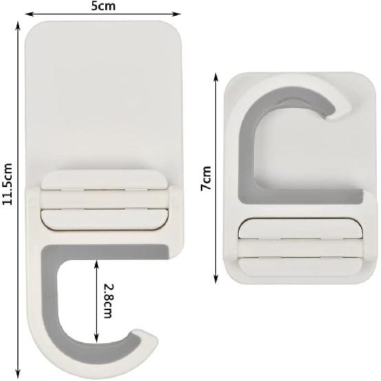 Broom Mop Holder Wall Mount, Broom Gripper Holds Self Adhesive No Drilling Super Anti-Slip, Broom and Dustpan Hanger for Bathroom Organizer Home,