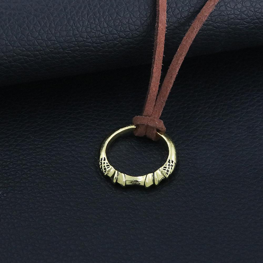 Melina Irregular Sword Black Knife Dagger Necklace Game Ring Spectral Steed Whistle Cosplay Props Unisex Jewelry Accessories