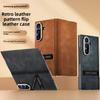 For Samsung ZFold7 Ultra-Thin Magnetic Leather Case Luxury Stand Design Flip Phone Case for All-Inclusive Screen Protection