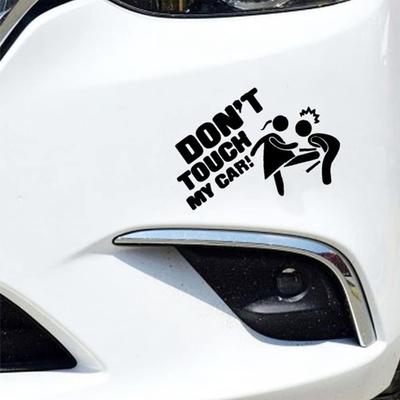 Adesivo per auto Girl Power - "Non toccare la mia auto!" - Confezione da 3" (Bianco, Nero, Laser)