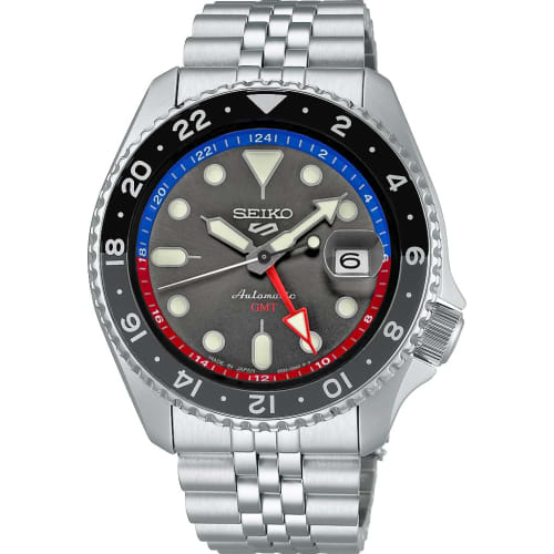 

Seiko 5 SPORTS SKX Sports Style GMT Model Automatic Mechanical Wristwatch, Men s, Made in Japan, SSK019, Pepsi Circle, Overseas Model
