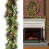 New Garland Xmas Gifts Decorative Wreaths Pine Needle Christmas Wreath Door Hanging Party Ornaments