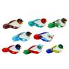 Yousheng Hand Blown Glass Bird Figurine Mini Decorative Animal Statue Miniature Collectible Bird Ornament for Home Office Table Decor