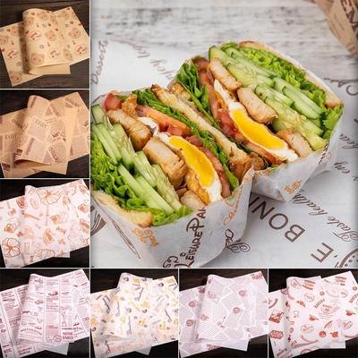 Paper Non-stick Wax Paper Newspaper Style Food Wrappers Paper Wrapping Paper Wax Paper Oil-proof Baking Paper Food Packaging