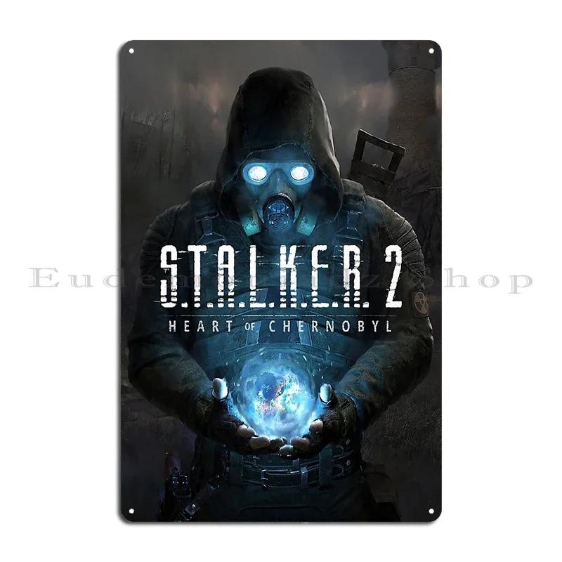 Stalker Heart Of Chernobyl Game Art Metal Plaque Designs Cinema Wall Cave Club Pub Tin Sign Poster