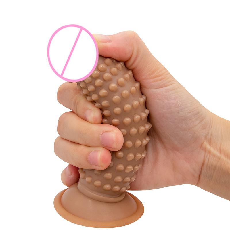 Particles Stimulate Corn Dildo with Suction Cup Butplug Sexe Jueguetes Sexuales Adult Analplug Erotic Masturbator Pleasure Waterproof & Easy To Clean